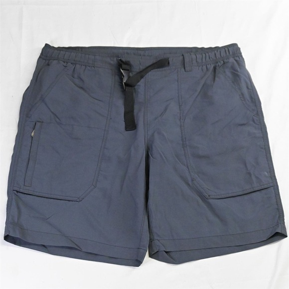 Eddie Bauer XL x 9"‎ Gray Travex Tech Travel Cargo Shorts - Picture 1 of 5